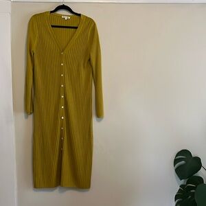 Alex Mill long sleeve linen knit dress